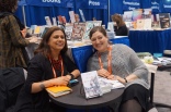 Toni Nealie, author of THE MILES BETWEEN ME (Curbside Splendor), and author Avia Kushner, who is yet another one of Kevin Smokler's wonderful friends.